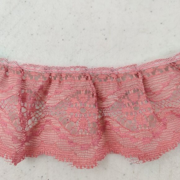 Vintage Lace Trim St. Louis Trimming 25 yards+ Dusty Pink - Picture 1 of 4